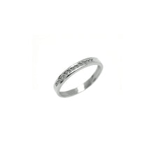 Cargar imagen en el visor de la galería, Cintillo en Oro Blanco 18k con Diamantes al Bisel