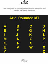 Cargar imagen en el visor de la galería, Dije Letra , Inicial Nombre en Arial Rounded mt Oro 18K