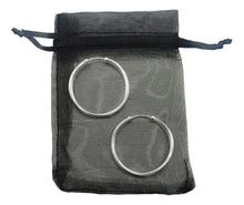 Cargar imagen en el visor de la galería, Candongas Clásicas En Plata Para Dama De 30mm