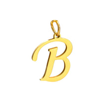 Cargar imagen en el visor de la galería, Dije Letra , Inicial Nombre En Corsiva Oro 18 K