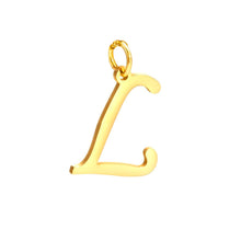Cargar imagen en el visor de la galería, Dije Letra , Inicial Nombre En Corsiva Oro 18 K