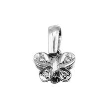 Cargar imagen en el visor de la galería, Dije Mariposa Peq. Oro Blanco 18k