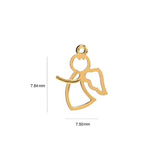 Dije ángel en oro 18 k