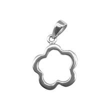 Cargar imagen en el visor de la galería, Trebol Silueta Oro Blanco 18k