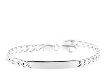 Cargar imagen en el visor de la galería, Esclava Pulsera Plata Ley 925 Doble Grabado + Estuche