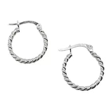 Cargar imagen en el visor de la galería, Candongas, Aretes Clasicos Plata Ley 925 Topos Dama, 20mm