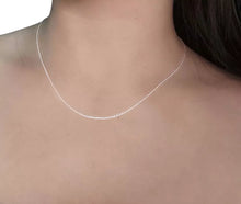 Cargar imagen en el visor de la galería, Cadena Tejido Cordón Plata 925 Niña,dama