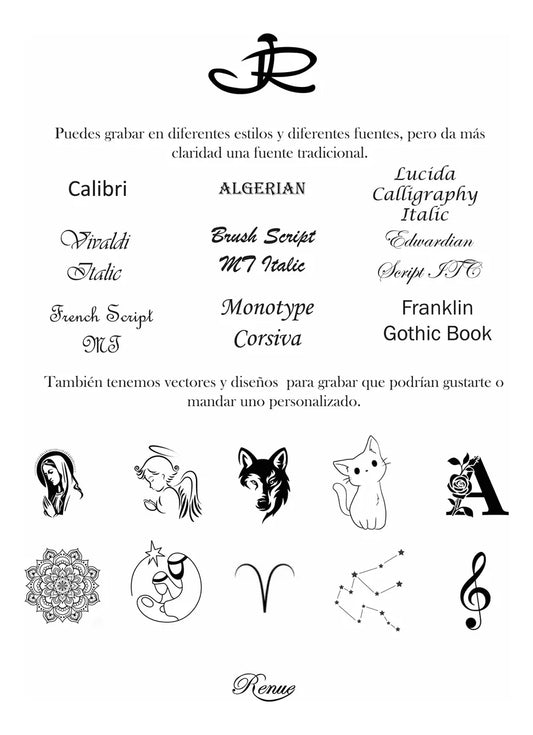 Placa militar, Dije En Plata 925 Para Grabar