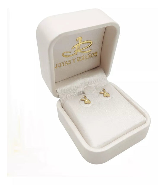 Topos De Conejo En Oro 18k Para Mujer / Niña