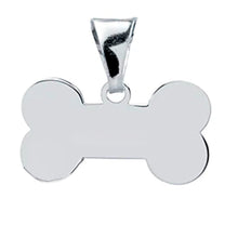 Cargar imagen en el visor de la galería, Placa Hueso , Dije En Plata 925 Para Grabar