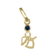 Cargar imagen en el visor de la galería, Dije De ángel en oro amarillo 18 k con Gemas