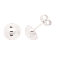 Cargar imagen en el visor de la galería, Aretes De Media Bola  18k Oro