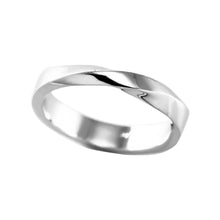 Cargar imagen en el visor de la galería, Anillo Rotado En Plata950 rodio Efecto Oro Blanco