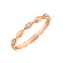 Cargar imagen en el visor de la galería, Anillo con  Diamantes en Oro rosado 18 k