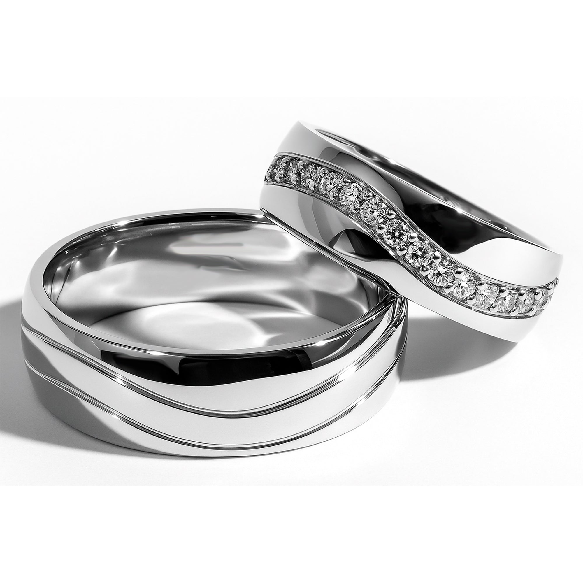 Bodas Anillos De Oro Y Plata Para Matrimonio Compromiso Y Anillos