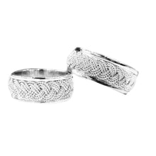 Cargar imagen en el visor de la galería, Argolla De Boda En Plata Precio Por Par + Estuche + Envio