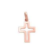 Cargar imagen en el visor de la galería, Dije Cruz vacía Oro 18k