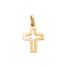 Cargar imagen en el visor de la galería, Dije Cruz vacía Oro 18k
