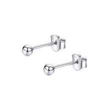 Cargar imagen en el visor de la galería, Aretes Topos Oro 18k Bola  Sistema Mariposa