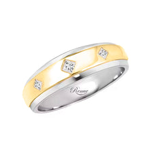 Cargar imagen en el visor de la galería, Par Argollas Matrimonio Plata 950 Con Oro 18k Garantia