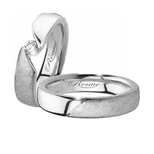 Cargar imagen en el visor de la galería, Argolla De Matrimonio Compromiso Plata .925 O 950 C/u Joya