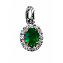 Cargar imagen en el visor de la galería, Dijes Oro Blanco y Amarillo 18 k