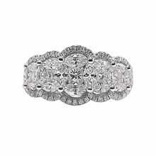 Cargar imagen en el visor de la galería, Anillo de Diamantes Estilo Piedras Escalonadas