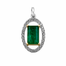 Cargar imagen en el visor de la galería, Dije en Oro Blanco y Amarillo 18k