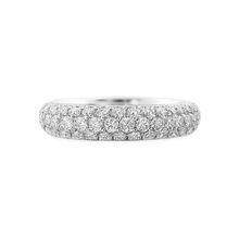 Cargar imagen en el visor de la galería, Anillo Cintillo en Oro Blanco 18k con Diamante
