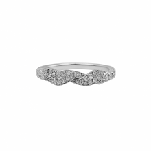 Cargar imagen en el visor de la galería, Cintillo Estilo Lazo Bell  en Oro Blanco 18k con Diamantes
