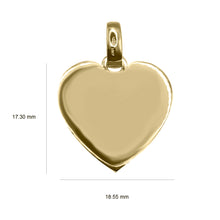 Cargar imagen en el visor de la galería, Charm Corazon, Dije En oro 18k Para Grabar