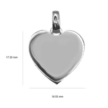 Cargar imagen en el visor de la galería, Charm Corazon, Dije En Plata 925 Para Grabar