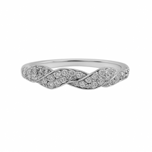 Cargar imagen en el visor de la galería, Cintillo Estilo Lazo Bell en Oro Blanco 18k con Diamantes