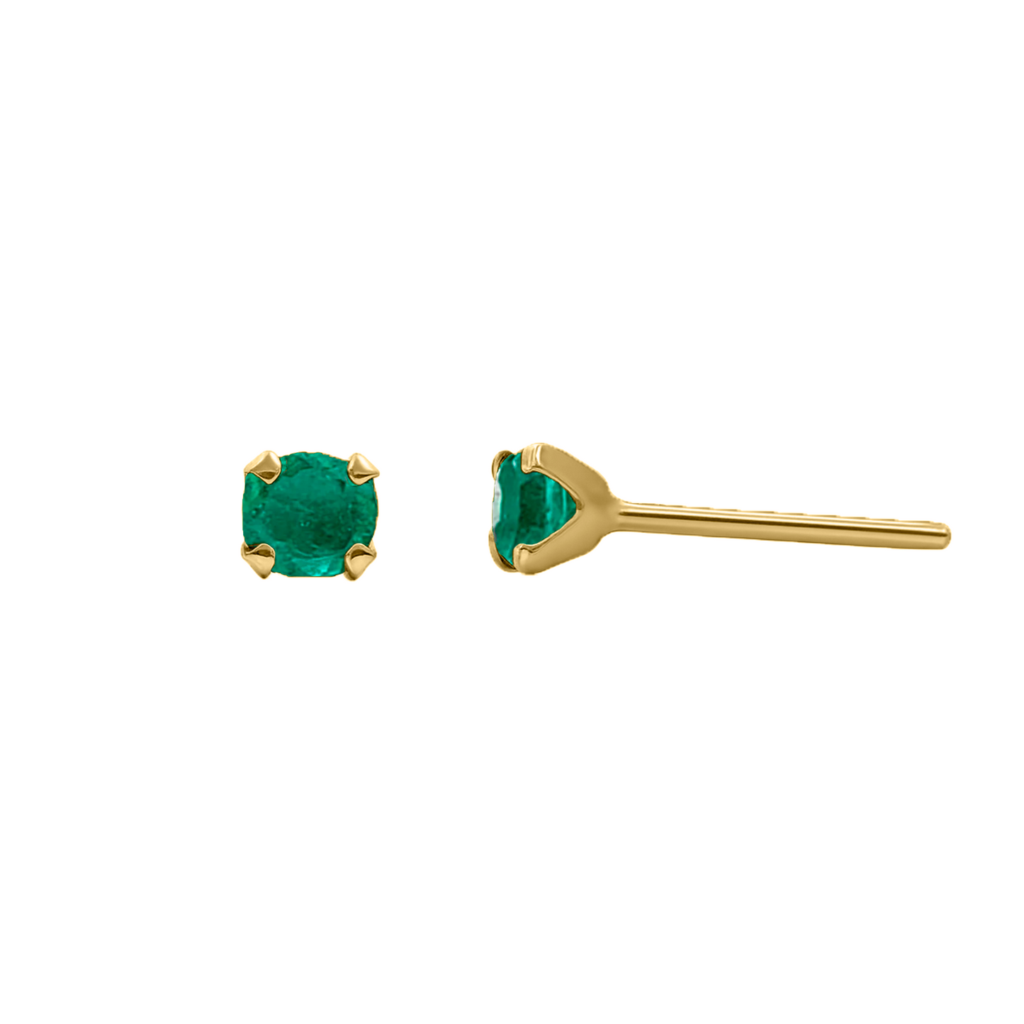Topos 4 Uñas En Oro Amarillo 18k Esm 2.8 MM