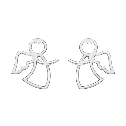 Aretes De ángel en Oro 18k
