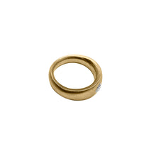 Cargar imagen en el visor de la galería, Anillo en Oro Amarillo 18k estilo Rustico con Diamantes