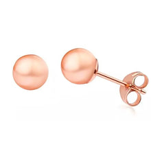 Cargar imagen en el visor de la galería, Aretes Topos Oro 18k Bola  Sistema Mariposa