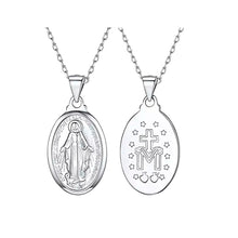 Cargar imagen en el visor de la galería, Dije Medalla Virgen De Los Milagros Plata 925