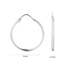 Cargar imagen en el visor de la galería, Candongas Clásicas De Dama En Oro Blanco 18k