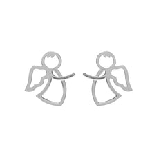 Cargar imagen en el visor de la galería, Aretes De ángel en Oro 18k