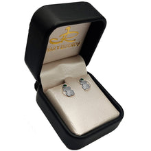 Cargar imagen en el visor de la galería, Topos De Oso Con Gema En Oro Blanco