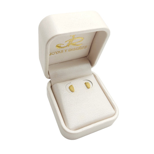 Topos De Pies En Oro Amarillo 18k Para Mujer/niña