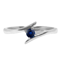 Cargar imagen en el visor de la galería, Anillo De Compromiso Oro Blanco 18 K con gema de 0.08 Cts aprox