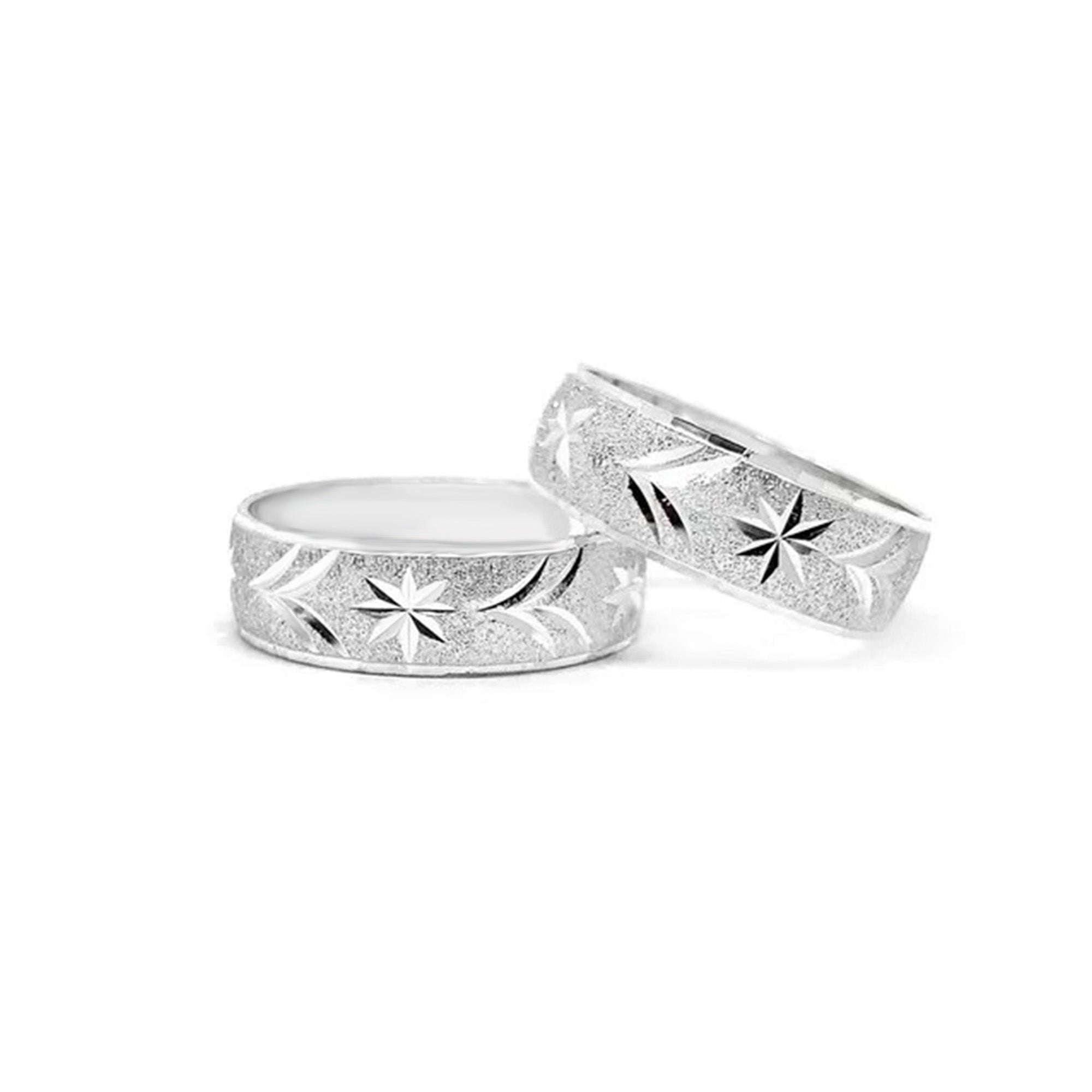 Argollas de Estrellas Brillantes en Plata – Joyería Renue