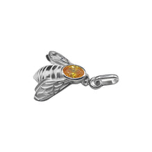 Cargar imagen en el visor de la galería, Dije De Abeja En Plata 950, Con Circon