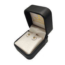 Cargar imagen en el visor de la galería, Topos De Mariposa En Oro Amarillo 18k, Con gema