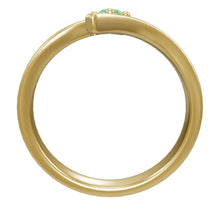 Cargar modelo 3D en el visor de la galería, Anillo De Compromiso Oro amarillo 18 K con Gema de 0.08 Cts aprox
