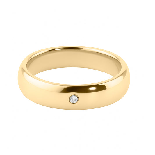 Anillo Matrimonio: Oro  18 K Y Zircón