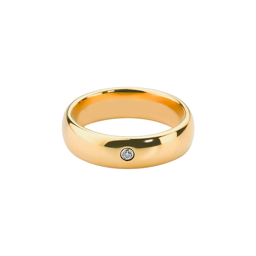 Anillo Matrimonio: Oro  18 K Y Zircón