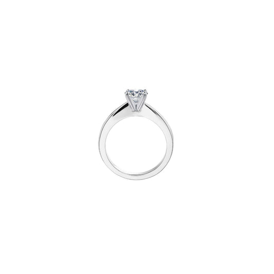 Anillo Catedral en Oro Blanco 18K con Diamante